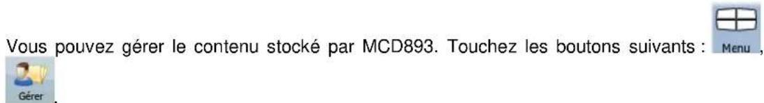 CALIBER MCD 893 - Menu Géner - 1