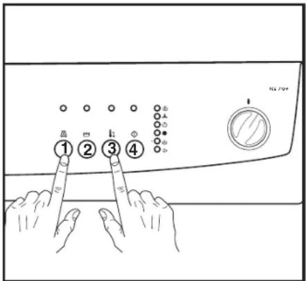 ZANUSSI ZTE 240 - To access adjustment mode: - 1