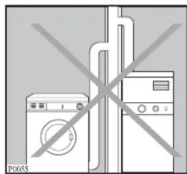 ZANUSSI TD 4110 - Keinesfalls darf der Abluftschlauch an Kamine von Heizanlagen oder ahnlichem angeschlossen werden. - 1