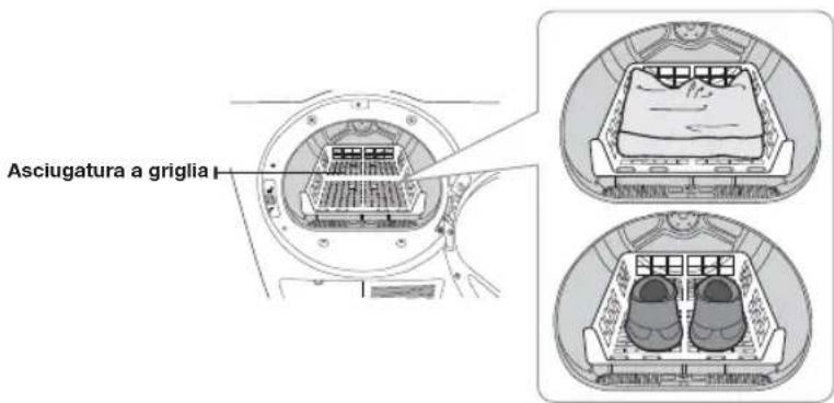 SAMSUNG DV80F5E4HGW - Installazione della griglia di asciugatura - 2