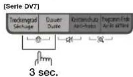 SAMSUNG DV80F5E4HGW - Trockengrad/Séchage (Livello asciugatura) e Dauer/Durée (Orario) per 3 secondi. - 3