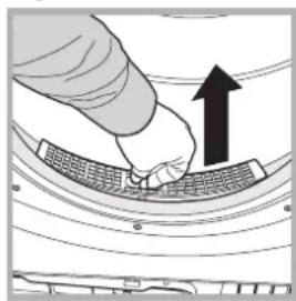INDESIT EDCE G45 B H - Cleaning the filter after each cycle - 2