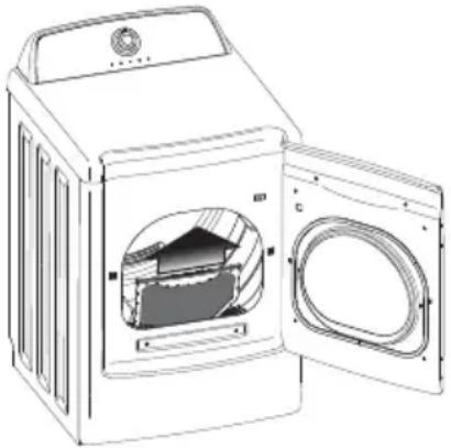 FRIGIDAIRE FFRE1001PW - S'assurer que le fi Itre a charpie est propre et en place. - 1