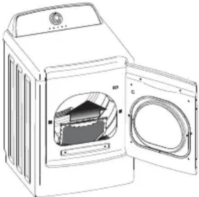 FRIGIDAIRE FFRG1001PW - S'assurer que le fi ltre à charpie est propre et en place. - 1