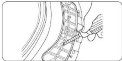 SAMSUNG DV42H5600GP - Inversion du hublot - 7