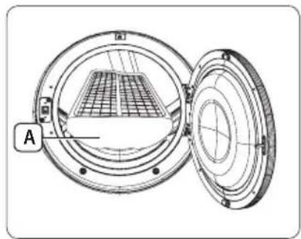 SAMSUNG DV42H5600GP - Installling the drying rack - 1
