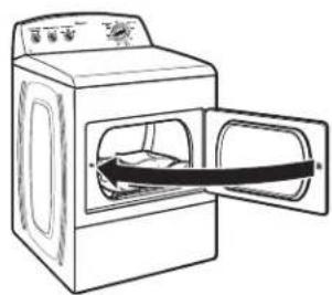 WHIRLPOOL YWED49STBW - Charger la séchuse - 1