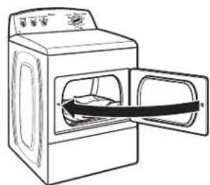 WHIRLPOOL YWED49STBW - Load the dryer - 1
