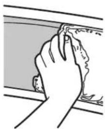 WHIRLPOOL YWED49STBW - Clean the lint screen - 2