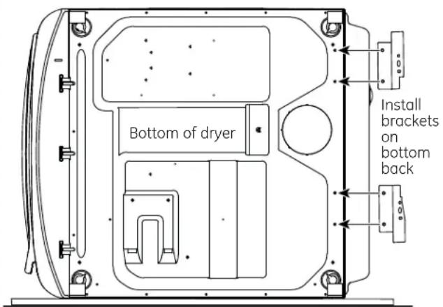 GE GFD49ERPKRR - INSTALL BRACKET TO DRYER - 1