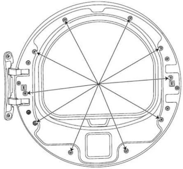 GE GFD49ERPKRR - RETIRE EL ENSAMBLE DE LA PUERTA - 1