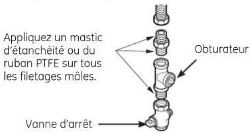 GE GFD49ERPKRR - RACCORDEMENT DE LA SÉCHEUSE À L'ALIMENTATION EN GAZ (suite) - 1