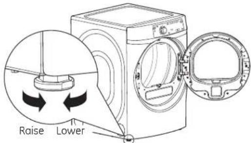GE GFD49ERPKRR - LEVEL THE DRYER - 1