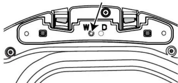 GE GFD49ERPKRR - RE-LOCATE HINGE PIN SCREW - 2