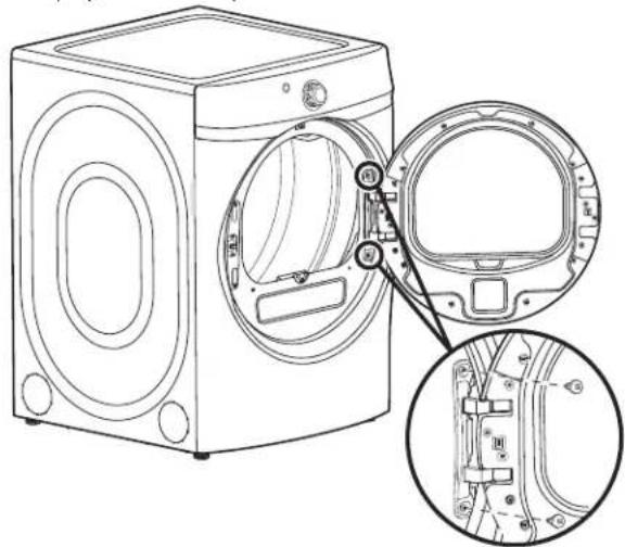 GE GFD49ERPKDG - ① RETIRE EL ENSAMBLE DE LA PUERTA - 1
