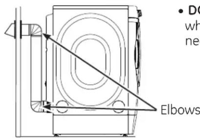 GE GFD49ERPKDG - FOR TRANSITION VENTING (DRYER TO WALL), DO: - 2
