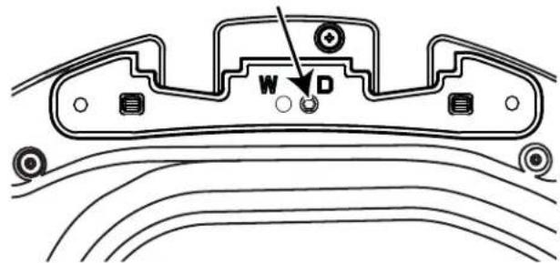 GE GFD49ERPKDG - RE-LOCATE HINGE PIN SCREW - 1