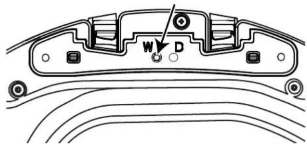 GE GFD49ERPKDG - RE-LOCATE HINGE PIN SCREW - 2