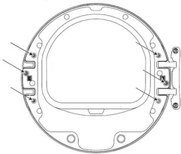 GE GFD49ERPKDG - ⑤ RE-LOCATE HINGE ASSEMBLY AND HANDLE SPACER (cont.) - 2
