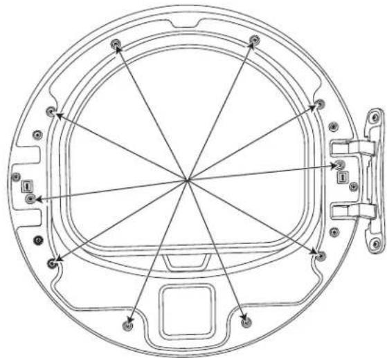 GE GFD48ESPKDG - VUELVA A COLOCAR EN ENSAMBLE DE LA PUERTA - 1