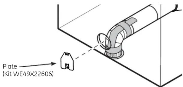 GE GFD48ESPKDG - ADDING COVER PLATE TO REAR OF CABINET (BOTTOM EXHAUST) - 1
