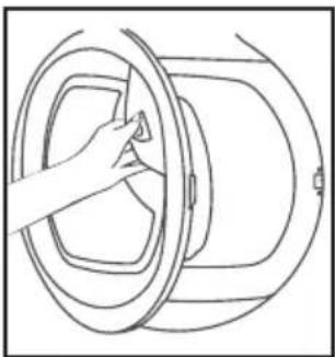 HOOVER DYC 9913 AX - Öffnen der Tür - 1