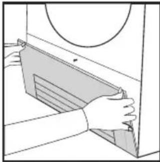 HOOVER DYC 9913 AX - Lauhdutinsuodattimen puhdistaminen - 1