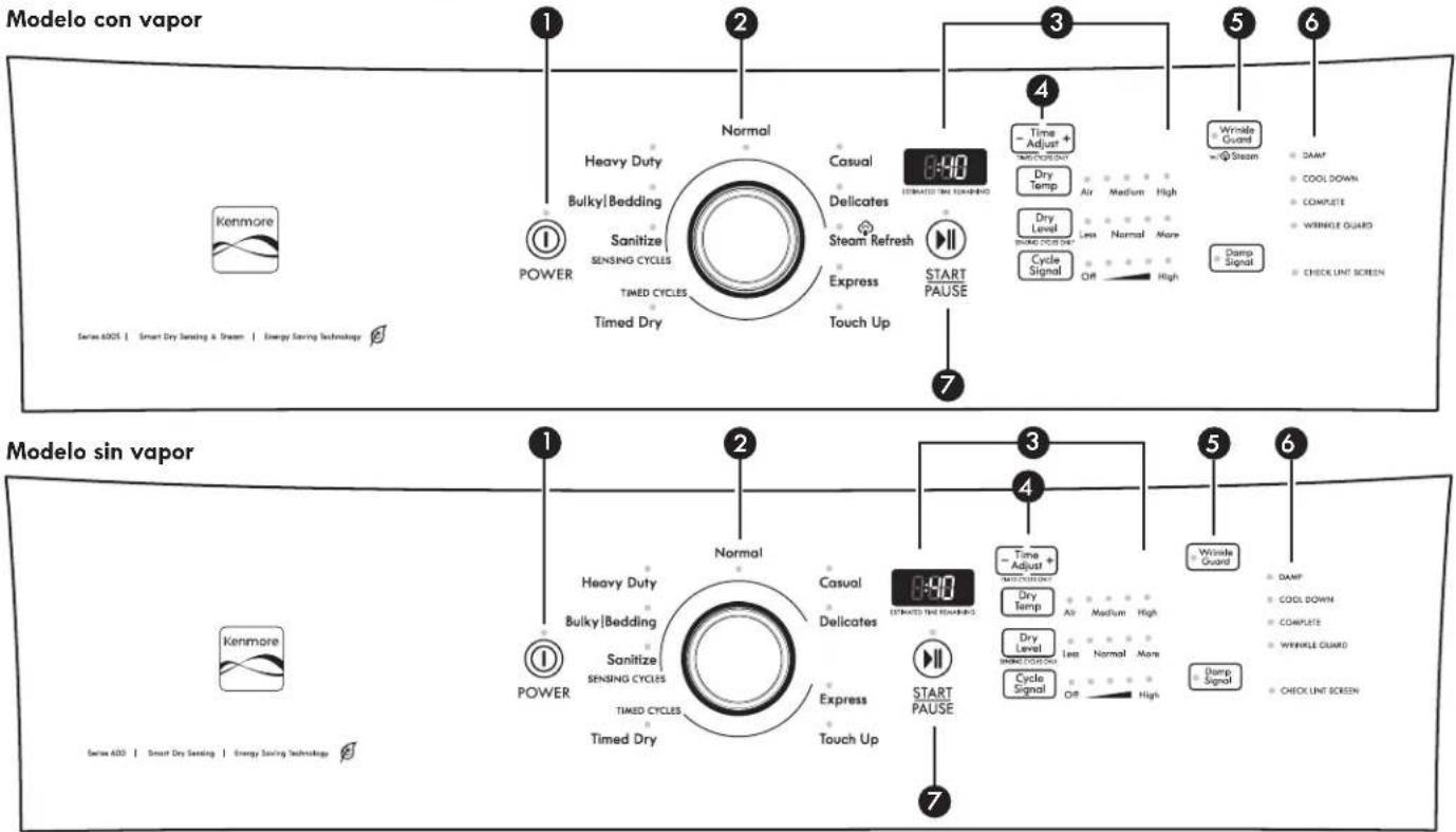 KENMORE 110.67132 - Use los sensing cycles (ciclos de detectación) para un mejor cuidado de las telas y ahora de energia - 1