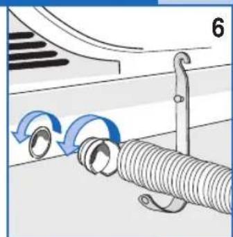 Ardo VD07S - CONNECTING THE AIR EXHAUST TUBE - 1