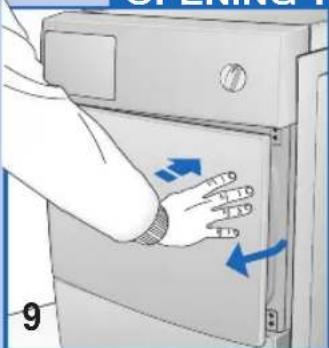 Ardo VDR07L - OPENING THE DOOR AND CHANGING THE OPENING DIRECTION - 1