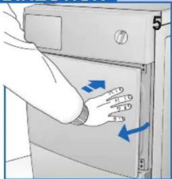 Ardo CDR05E - OPENING THE DOOR AND CHANGING THE OPENING DIRECTION - 1