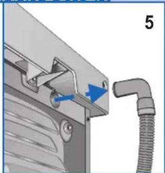 Ardo CDR07L - REGELEN VAN DE AFVOER VAN HET CONDENSWATER NAAR BUITEN - 1