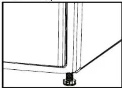 BEKO DCU 720030 - Adjusting the feet - 1