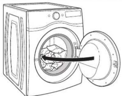 AMANA YNED5700BW - Load the dryer - 1