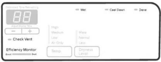 AMANA YNED5700BW - CYCLE STATUS INDICATORS - 1
