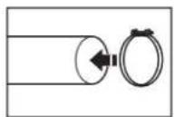 AMANA NGD4655EW - Brides de serrage : - 1