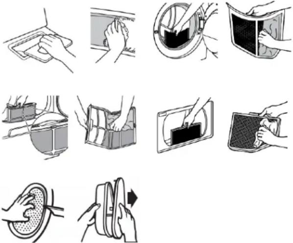 AMANA NGD4655EW - To clean: - 1