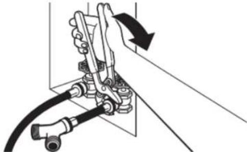 AMANA NGD4655EW - Tighten couplings - 1