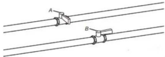 AMANA NGD4655EW - Open shutoff valve - 1