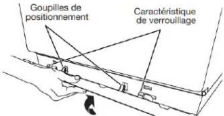 AMANA NGD4655EW - Installation et retrait de la tringle de base (sur certains modèles) - 1