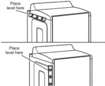AMANA NGD4655EW - Réglage de l'aplomb de la sécheuse - 1