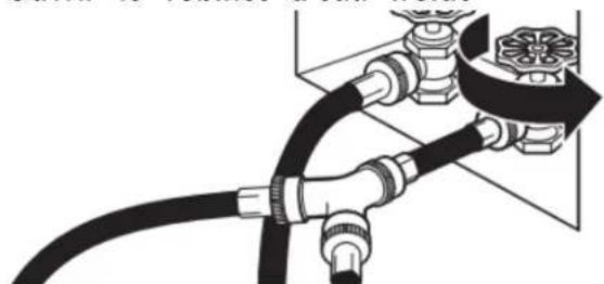 AMANA NGD4655EW - Raccordement des tuyaux d'alimentation - 6