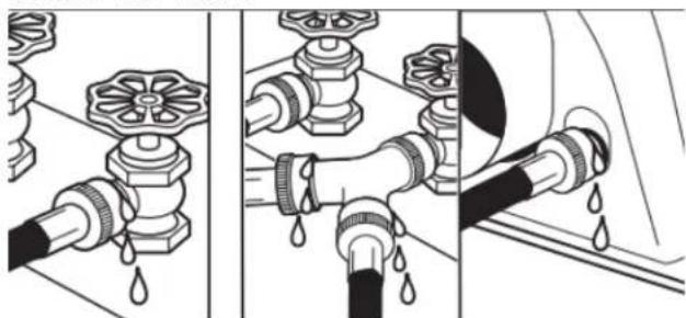 AMANA NGD4655EW - Attach long hose to "Y" connector and tighten couplings - 4