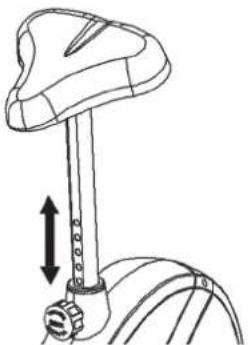 Christopeit HT 3 - Réglage de la position de la selle - 1