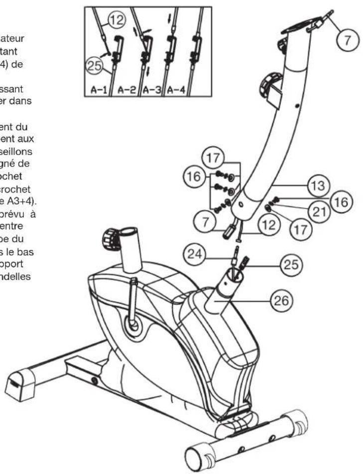 Christopeit AP 1 - Etape n°2: Montage de tube d'appui du guidon (13) - 1