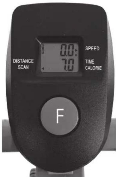 Christopeit CT 1 - 5."CALORIEEN"(CALORIES)-aanduiding: - 1