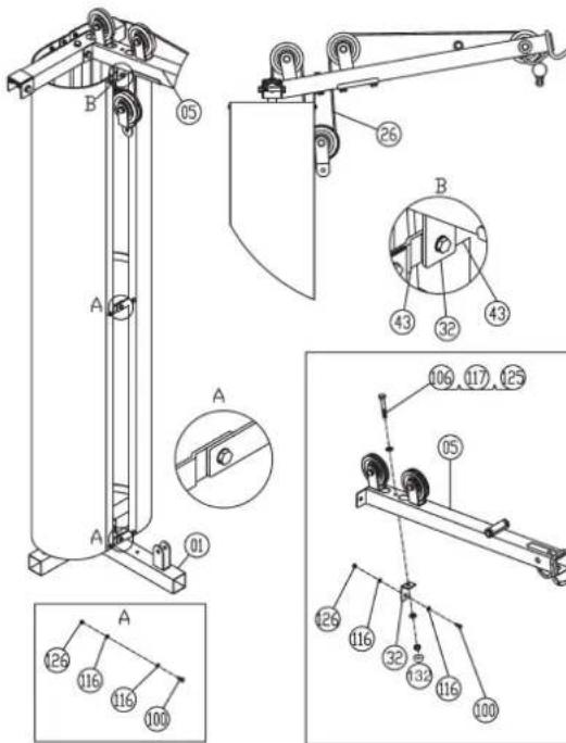 Christopeit Profi Center XL - Opmerking:   De gereedschapset en de gebruiksaanwijzing a.u.b. zorgvuldig bewaren,,ondat u ze wellicht later voor een reparatie of het bestellen van reserveonderdelen nodig heeft. - 1