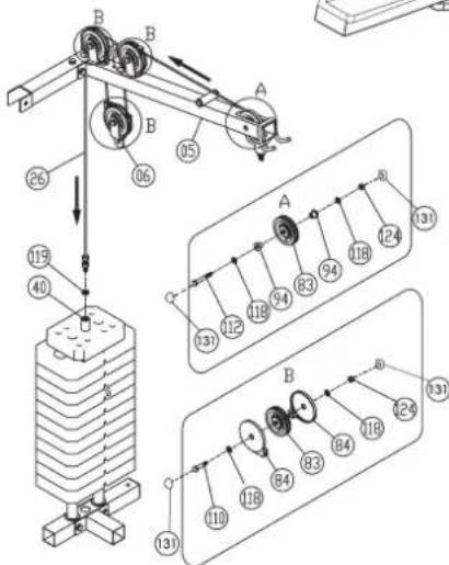 Christopeit Profi Center de Luxe - Uar 15: MoTax Tpoca 3 dnia 6aTePfJra (29) c pOJIHKOBbIMn 6IOKAMN. - 2