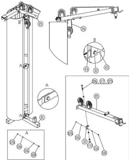 Christopeit Profi Center de Luxe - Important-Safety-Information for using carbine hooks. - 5