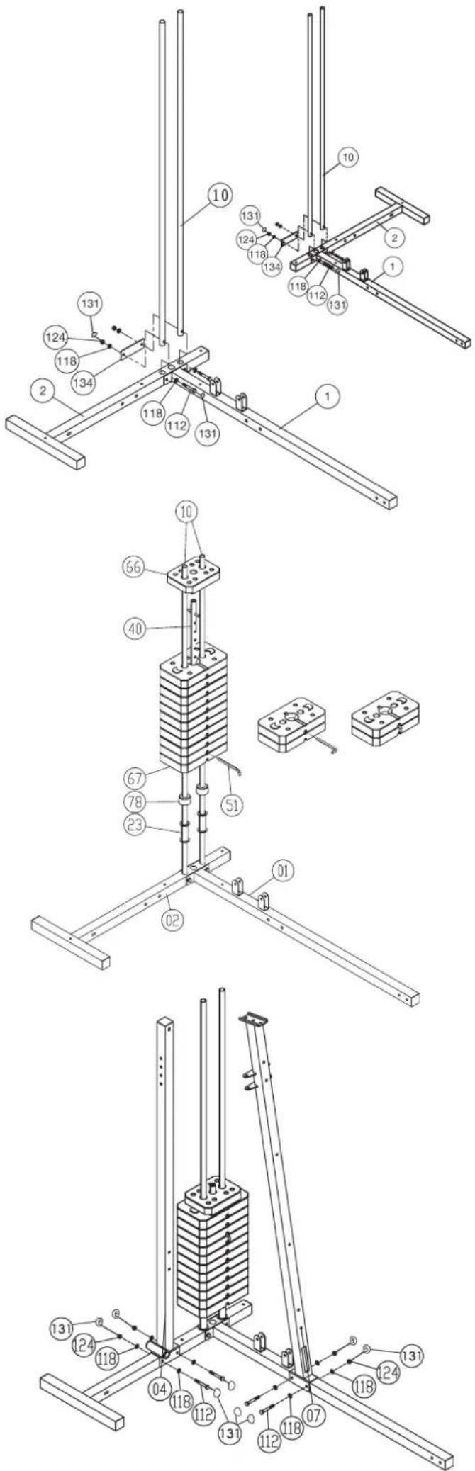 Christopeit Profi Center de Luxe - SCHRITT 3: - 1